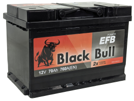 BLACK BULL EFB 70 Ач, 760 А, 12v, Обратная R, L3