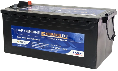 DAF Endurance EFB 240 1200А, 12V, Обратная L+ (3) евро, D6/C фото