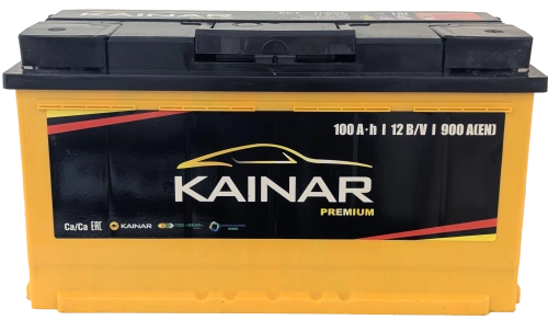 Фото Аккумулятор KAINAR Premium 100 Ач, 900 А, 12 v, Обратная R+ (0), DIN L5, B13