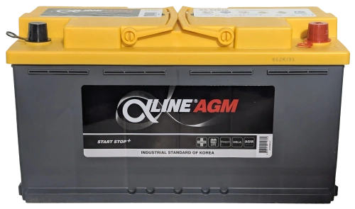Фото Аккумулятор ALPHALINE AGM 95 Ач, 850 А, 12 v, Обратная R+ (0), DIN L5