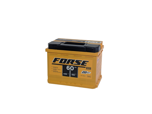 Фото Аккумулятор FORSE 60 Ач, 640 А, 12 v, Обратная R+ (0), DIN L2, B13