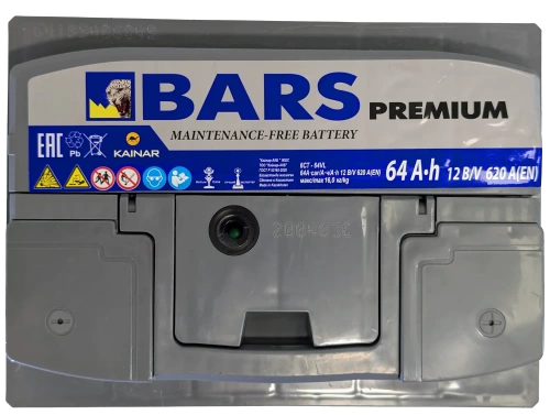 Аккумулятор BARS Premium 64 R+