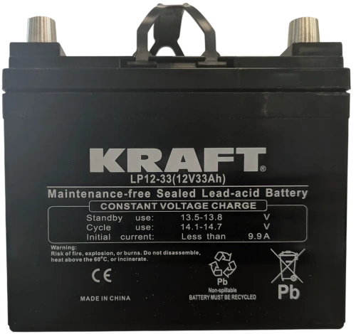 Фото Аккумулятор автомобильный KRAFT AGM 33 Ач, 12 v для Tesla
