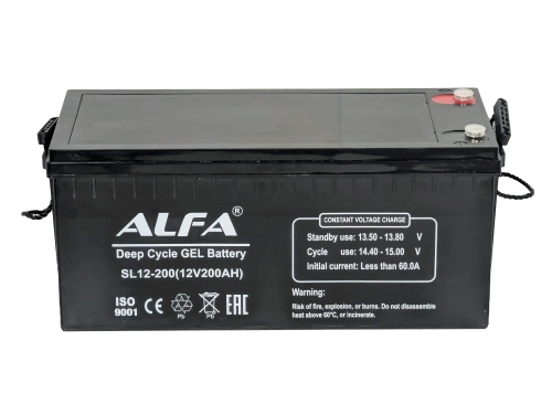 ALFA 12V-200Ah(C20) L (тяговая) M8 (522*240*219) фото