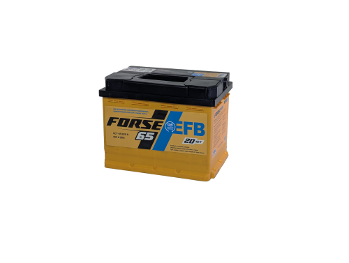 Фото Аккумулятор FORSE EFB 65 Ач, 660 А, 12 v, Обратная R+ (0), DIN L2, B13