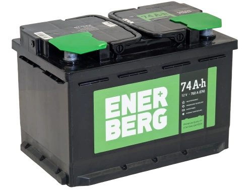 Фото Аккумулятор ENERBERG 74 Ач, 760 А, 12 v, Обратная R+ (0), DIN LB3, B13