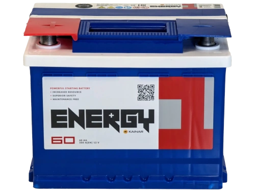 Аккумулятор ENERGY ONE 60 Ач, 500 А, 12 v, Прямая L+ (1), DIN L2, B13