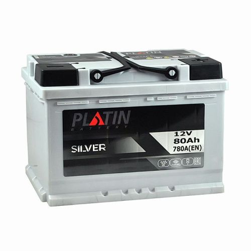 Фото Аккумулятор PLATIN SILVER 80 R+