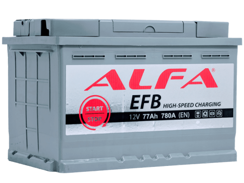 Фото Аккумулятор ALFA EFB 77 R+