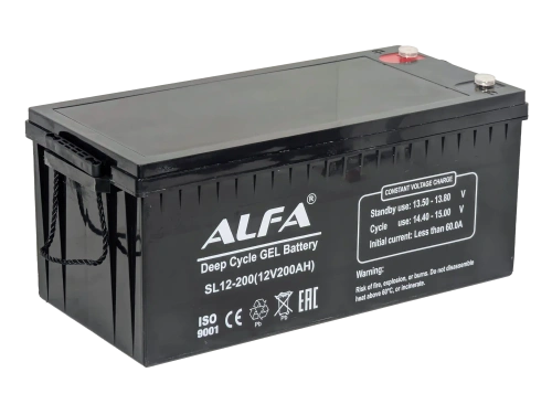 ALFA 12V-200Ah(C20) L (тяговая) M8 (522*240*219) фото