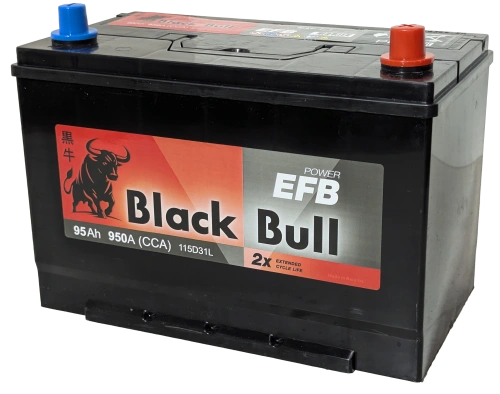 Фото BLACK BULL Asia EFB 95 Ач, 950 А, 12v, Обратная R, D31
