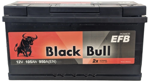 Фото BLACK BULL EFB 105 Ач, 950 А, 12v, Обратная R, L2