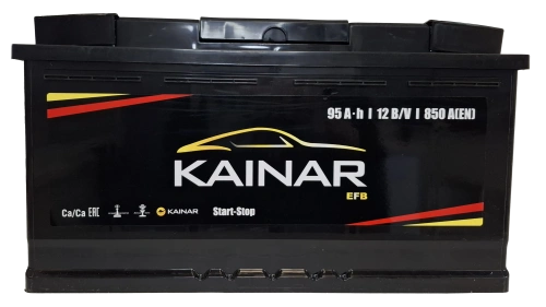 Фото Аккумулятор KAINAR EFB 95 Ач, 830 А, 12 v, Обратная R+ (0), DIN L5, B13
