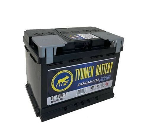 Аккумулятор TYUMEN BATTERY PREMIUM AGM 60 R+