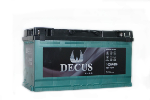 Фото Аккумулятор DECUS GREEN 110 Ач, 1000 А, 12 v, Обратная R+ (0), DIN L5, B13