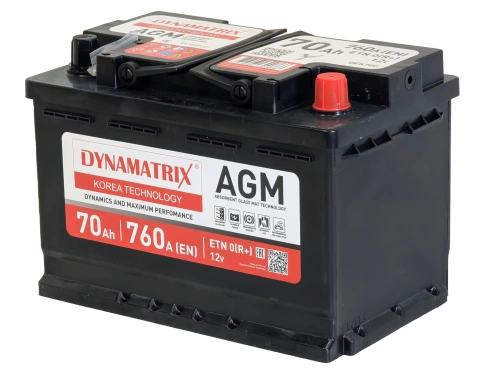 Аккумулятор DYNAMATRIX AGM 70 R+