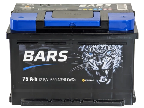 Фото Аккумулятор BARS 75 Ач, 650 А, 12 v, Обратная R+ (0), DIN L3, B13