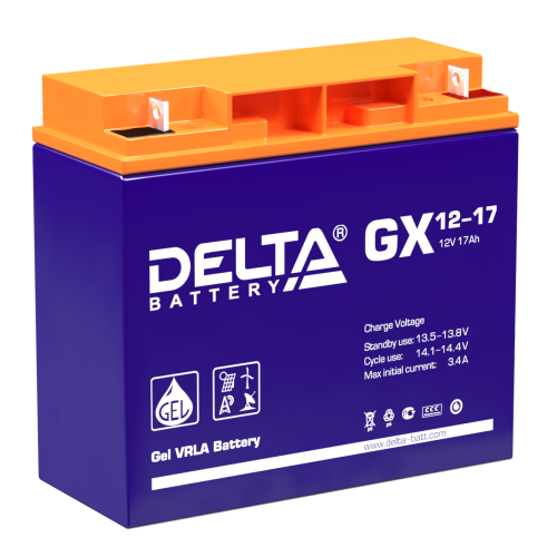 Аккумулятор Delta GX 12V-17