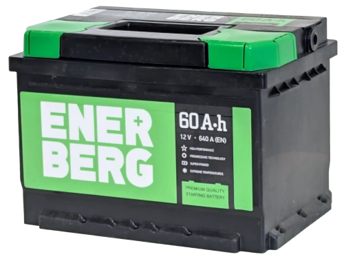 Аккумулятор ENERBERG 60 Ач, 640 А, 12 v, Обратная R+ (0), DIN LB2, B13