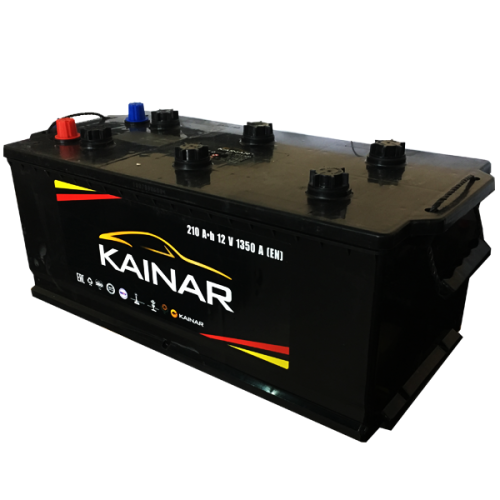Аккумулятор KAINAR Euro 210 Ач, 1350 А, 12 v, Обратная L+ (3) euro, D5 (B), B13 фото