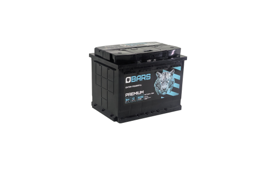 Фото Аккумулятор BARS Premium 64 Ач, 620 А, 12 v, Обратная R+ (0), DIN L2, B13