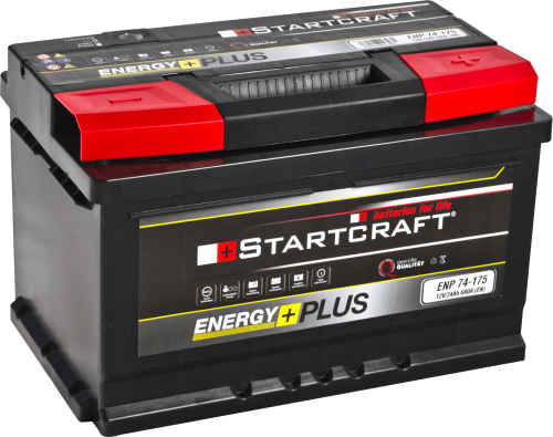 Аккумулятор STARTCRAFT ENERGY PLUS 74 R+ НИЗКИЙ