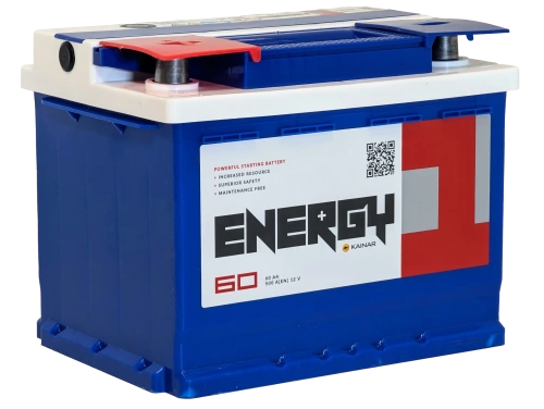 Аккумулятор ENERGY ONE 60 Ач, 500 А, 12 v, Прямая L+ (1), DIN L2, B13