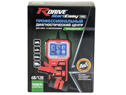 Электронный тестер для АКБ RDrive StartEasy PRO BT2000-OBD2-Li