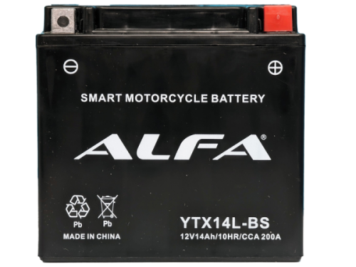 Аккумулятор ALFA YTX14L-BS 14Ah фото