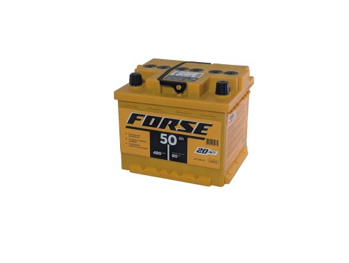 Фото Аккумулятор FORSE 50 Ач, низк, 480 А, 12 v, Обратная R+ (0), DIN LB1, B13