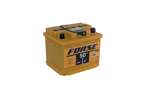 Фото Аккумулятор FORSE 50 Ач, низк, 480 А, 12 v, Обратная R+ (0), DIN LB1, B13