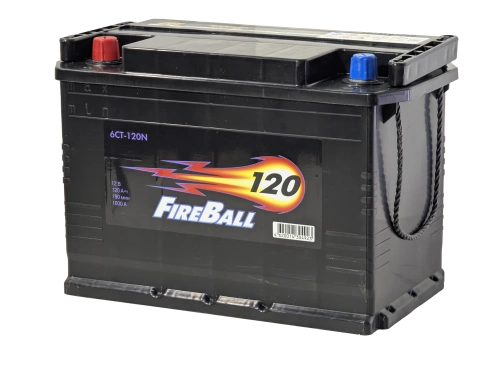 Аккумулятор FIREBALL 120 Ач, 1000 А, 12 v, Обратная L+ euro, D2 (A), B00 фото