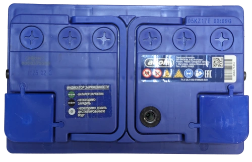 Фото Аккумулятор AKOM EFB 75 Ач, 750 А, 12 v, Обратная R+ (0), DIN L3, B13