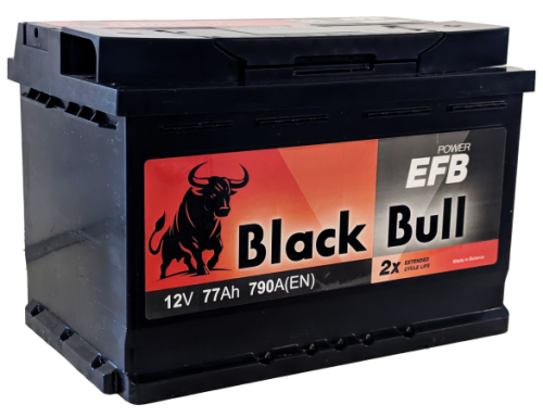 Фото BLACK BULL EFB 77 Ач, 790 А, 12v, Обратная R, L3