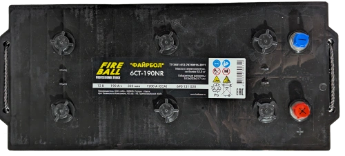 Аккумулятор FIREBALL 190 Ач, 1200 А, 12 v, Обратная L+ (3) euro, D5 (B), B00 фото