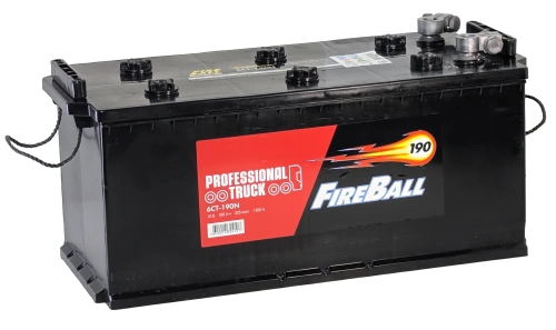 Аккумулятор FIREBALL 190 Ач, 1200 А, 12 v, Прямая R+ (4) rus, D5 (B), под болт, B00 фото