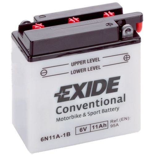 Аккумулятор EXIDE 6N11A-1B 11 Ач, 95 А, 6 v, Обратная R+ (0) фото