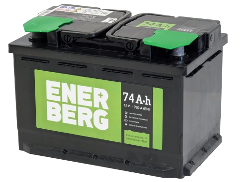 Аккумулятор ENERBERG 74 Ач, 760 А, 12 v, Прямая L+ (1), DIN L3, B13