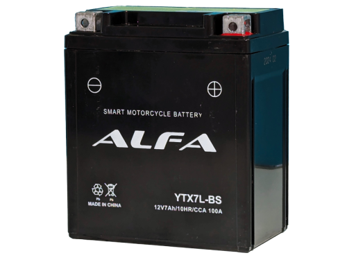 Аккумулятор ALFA YTX7L-BS 7Ah фото