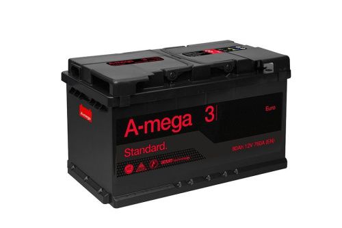 Аккумулятор A-mega Standard 80 R+