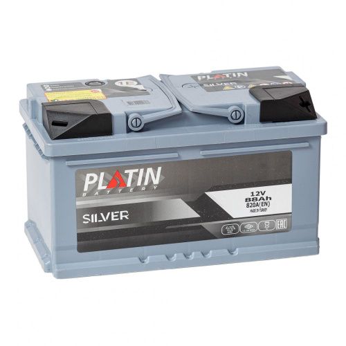 Аккумулятор PLATIN SILVER 88 R+