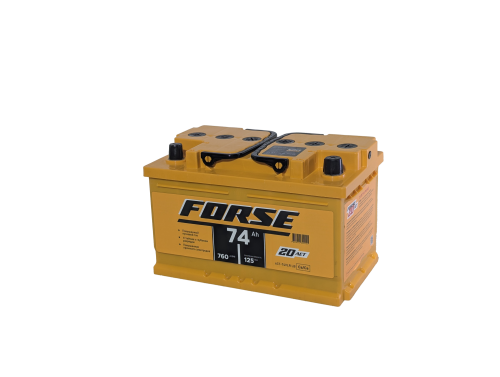 Фото Аккумулятор FORSE 74 Ач низк, 760 А, 12 v, Обратная R+ (0), DIN LB3, B13