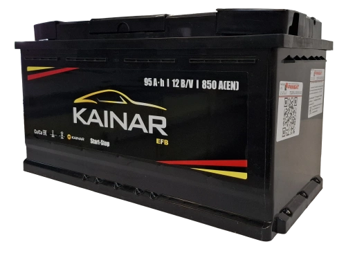 Фото Аккумулятор KAINAR EFB 95 Ач, 830 А, 12 v, Обратная R+ (0), DIN L5, B13