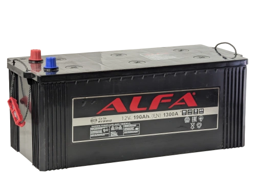 Аккумулятор ALFA 190 Ач, 1300 А, 12 v, Обратная L+ (3) euro, D5 (A), B00 фото