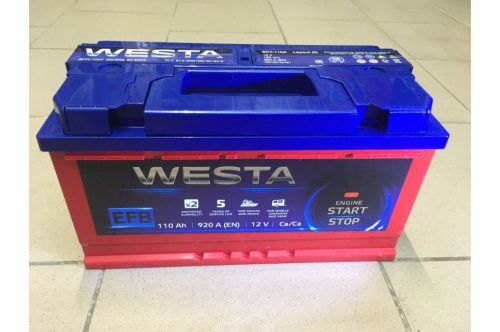 Аккумулятор Westa EFB 110 R+