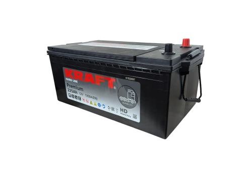 Аккумулятор KRAFT Premium 225 Ач, 1350 А, 12 v, Прямая R+ (4) rus, D6 (C) фото