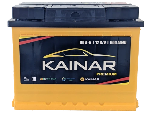 Фото Аккумулятор KAINAR Premium 60 Ач, 600 А, 12 v, Обратная R+ (0), DIN L2, B13