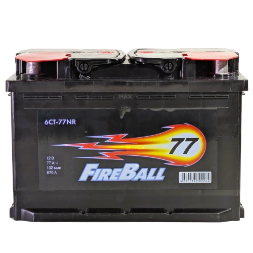 Фото Аккумулятор FIREBALL 77 Ач, 670 А, 12 v, Обратная R+ (0), DIN L3, B13
