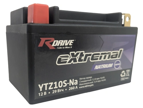 RDrive Natrium YTZ10S-Na 2,4Ah (260А 150*87*93) фото
