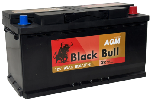 Фото BLACK BULL (Camel Group) AGM 95 Ач, 850 А, 12v, Обратная R, L5